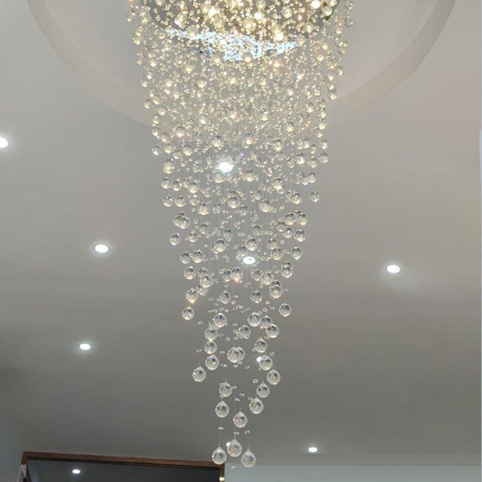 Crystal Luxury Golden Rainstorm Chandelier.