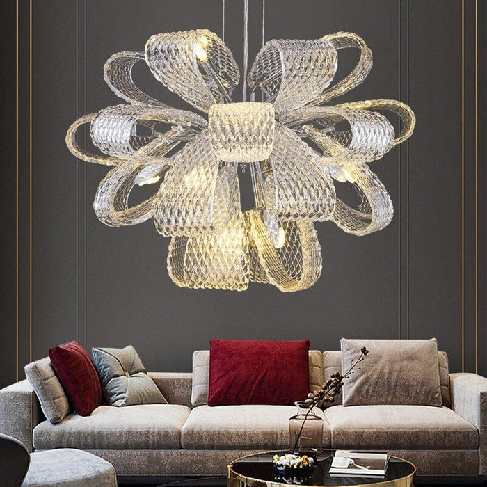 Crystal Luxury Golden Ribbon Chandelier - DWHOME