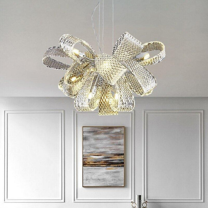 Crystal Luxury Golden Ribbon Chandelier - DWHOME