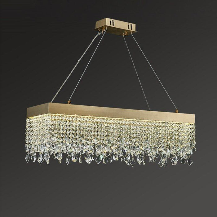 Crystal Luxury Golden Shards Chandelier.