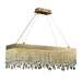 Crystal Luxury Golden Shards Chandelier.