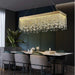 Crystal Luxury Golden Shards Chandelier.