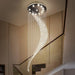 Crystal Luxury Golden Spiral Chandelier - DWHOME