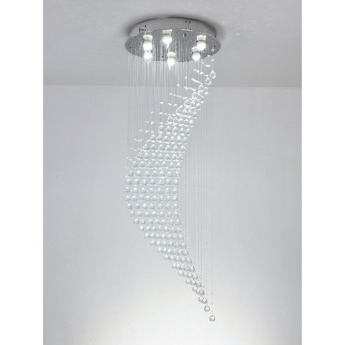 Crystal Luxury Golden Spiral Chandelier - DWHOME