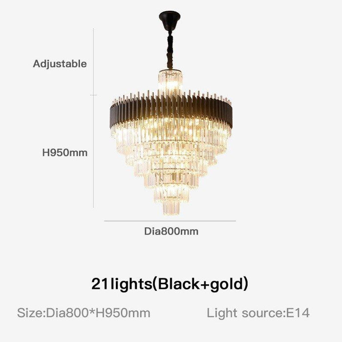 Crystal Luxury Golden Supremity Chandelier - DWHOME