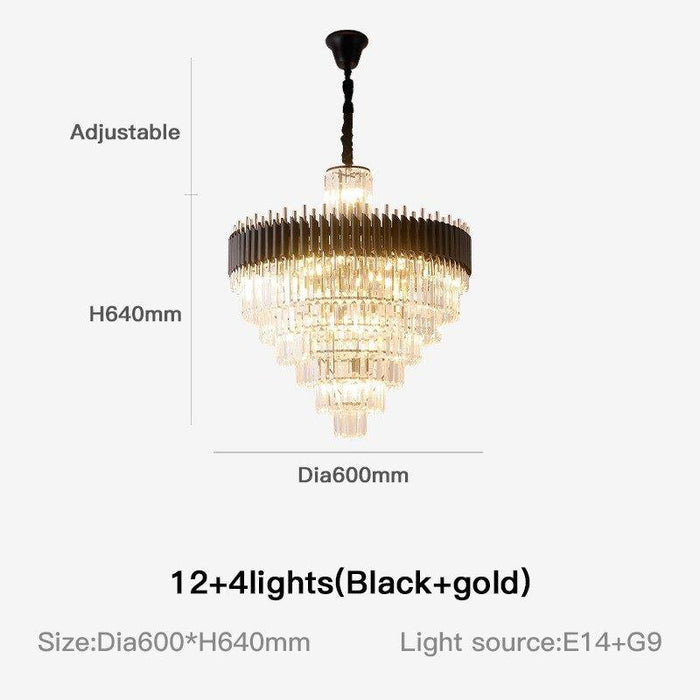 Crystal Luxury Golden Supremity Chandelier - DWHOME