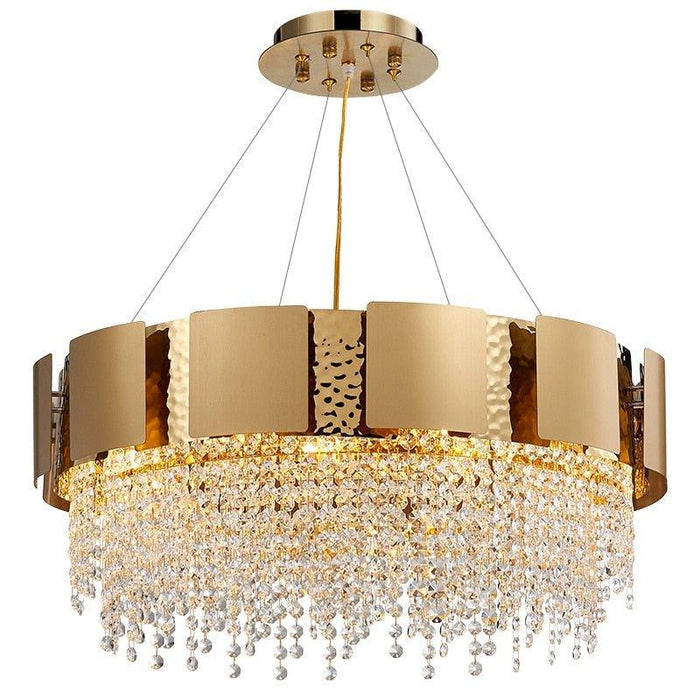 Crystal Luxury Golden Tiara Chandelier.