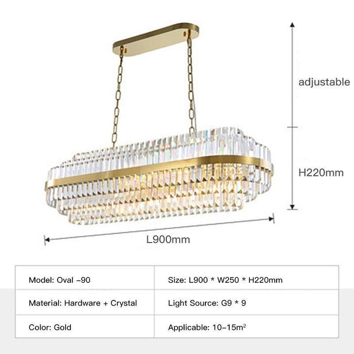 Crystal Luxury Golden Treasure Chandelier - DWHOME