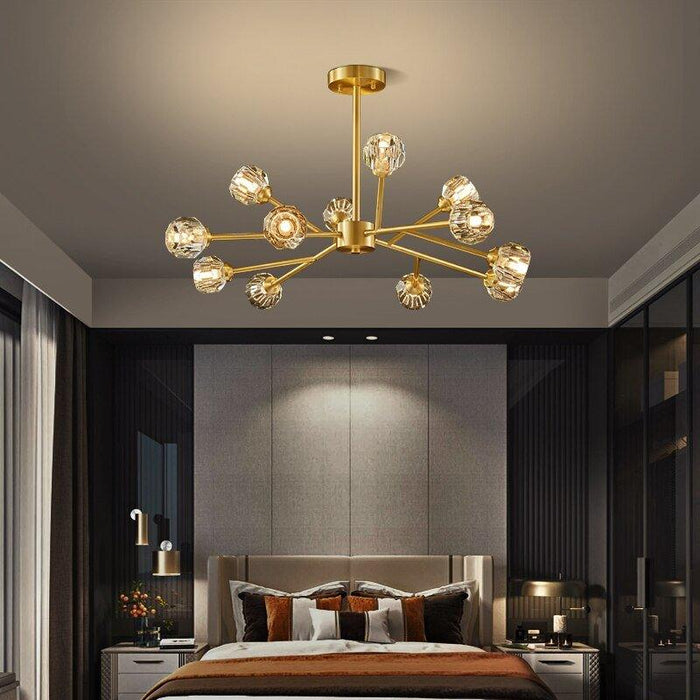 Hendrika Luxury Elegant Glossy Crystal Chandelier.