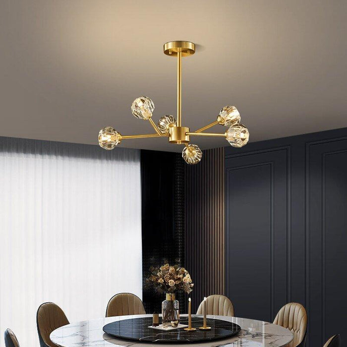 Hendrika Luxury Elegant Glossy Crystal Chandelier.