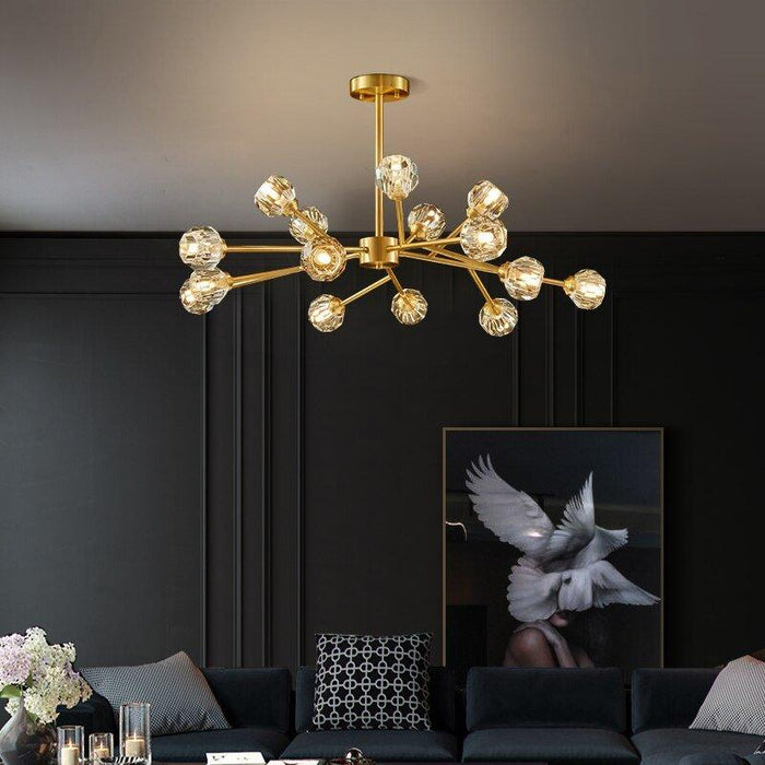 Hendrika Luxury Elegant Glossy Crystal Chandelier.