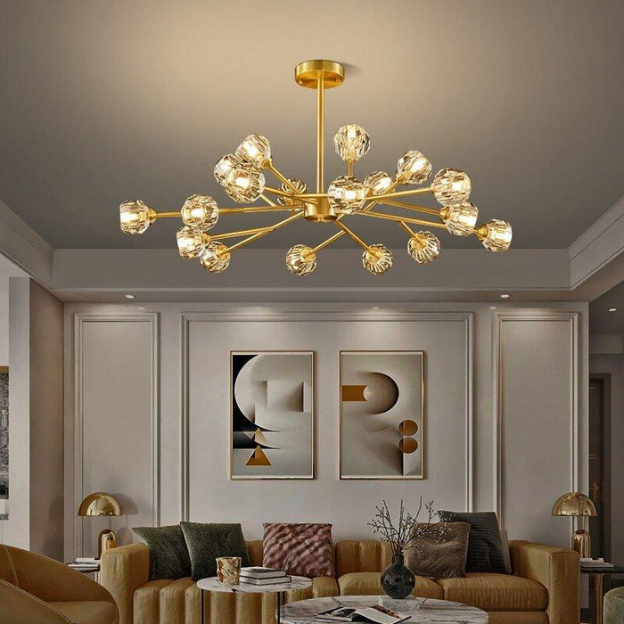 Hendrika Luxury Elegant Glossy Crystal Chandelier.