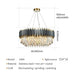 Crystal Luxury Matte Circle Chandelier.