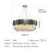 Crystal Luxury Matte Circle Chandelier.