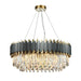 Crystal Luxury Matte Circle Chandelier.