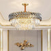 Crystal Luxury Spiral Crown Chandelier.