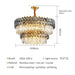 Crystal Luxury Spiral Crown Chandelier.