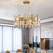 Crystal Luxury Stainless Halo Chandelier.