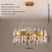 Crystal Luxury Stainless Halo Chandelier.