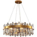 Crystal Luxury Stainless Halo Chandelier.