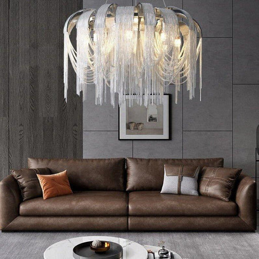 Crystal Luxury Steel Jellyfish Chandelier.