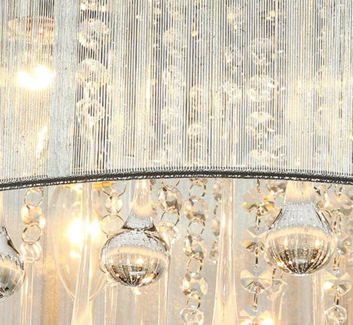 Crystal Modern Rain Drop LED Ceiling Light for Living Room Bedroom Dining Room.