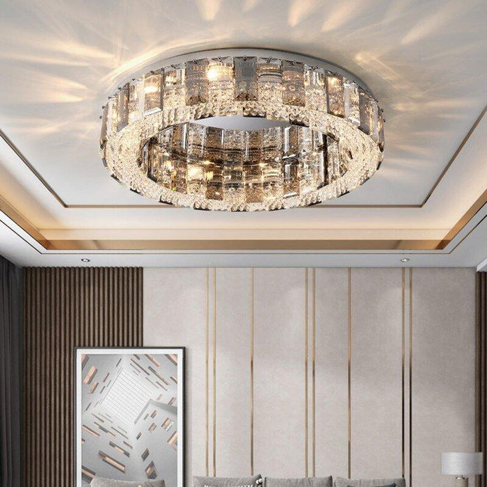 Crystal Modern Style Smoky Luxury Chandelier.