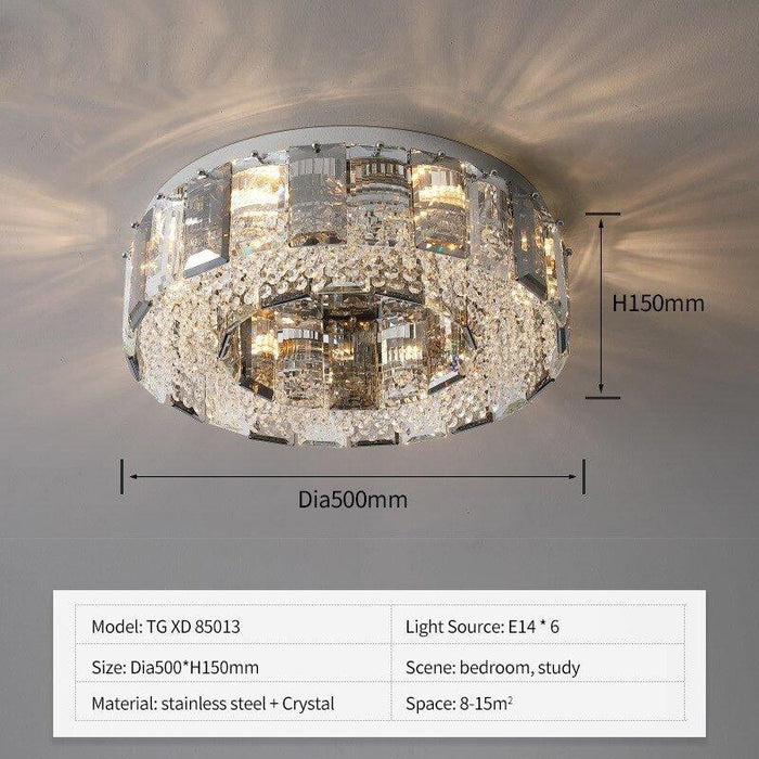 Crystal Modern Style Smoky Luxury Chandelier.