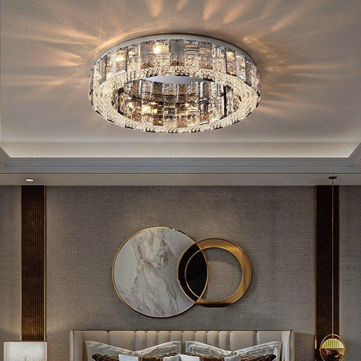 Crystal Modern Style Smoky Luxury Chandelier.