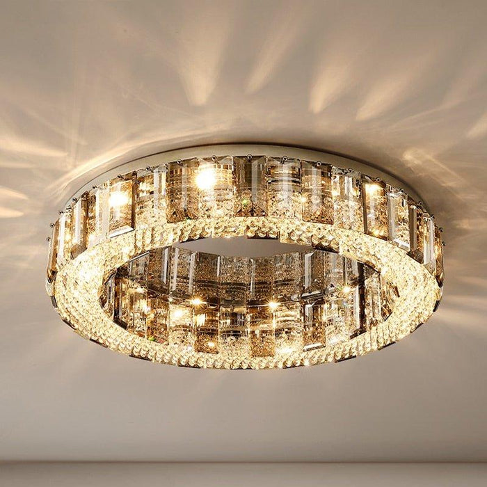 Crystal Modern Style Smoky Luxury Chandelier.