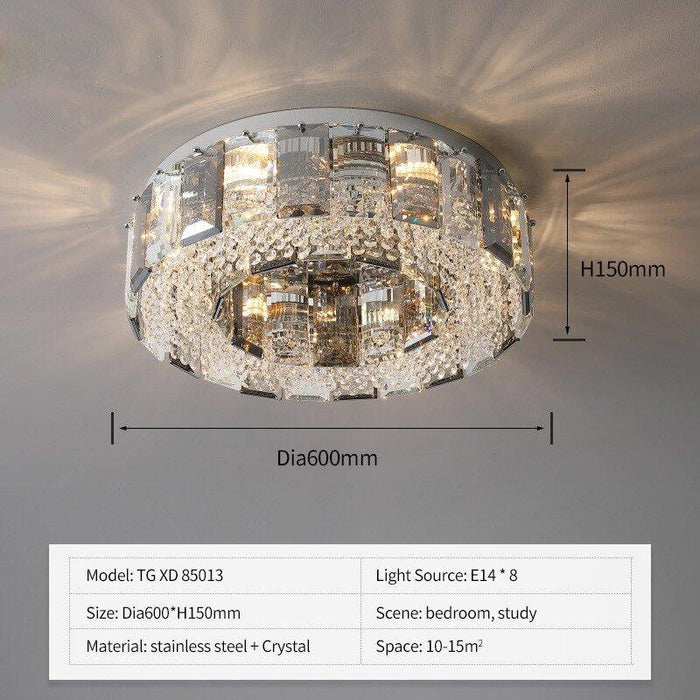 Crystal Modern Style Smoky Luxury Chandelier.