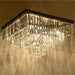 Crystal Squared Pyramid Luxury Chandelier.