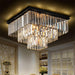 Crystal Squared Pyramid Luxury Chandelier.