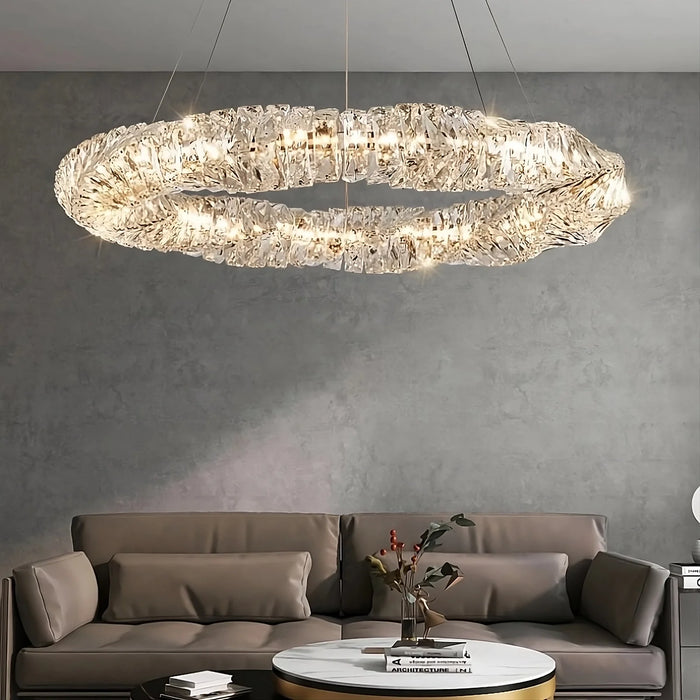 40" Bacci Crystal Chandelier.