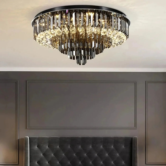 Gio Flush Mount Chandelier-DWHOME