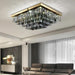 Gio Smoke Grey Crystal Ceiling Chandelier.