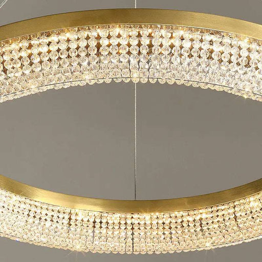 Bergamo Collection Modern Crystal Chandelier.