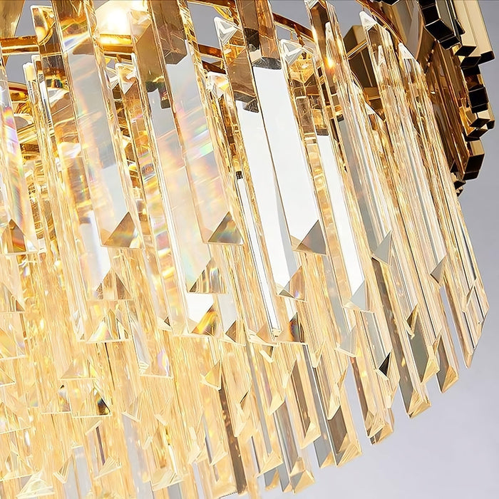 Gio Multi-Layer Crystal Chandelier.