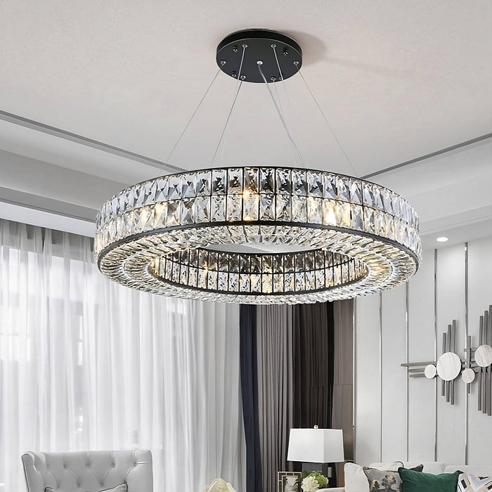 Bacci Crystal Modern Chandelier.