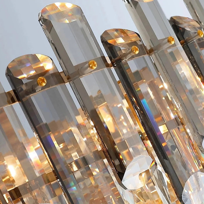 Venice Flush Mount Crystal Chandelier-DWHOME