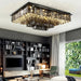 Gio Rectangular Crystal Ceiling Chandelier-DWHOME
