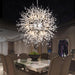 El Sol Crystal Dandelion Lighting Fixture.