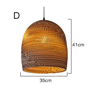 Luminaria Corrugated Board Pendant Light - DWHOME