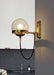 Dexter Glass Orb Brass Wall Light-DWHOME
