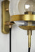 Dexter Glass Orb Brass Wall Light-DWHOME