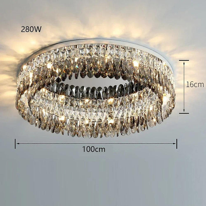 Giano Crystal Ceiling Light-DWHOME