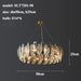 Lazzo Crystal Ceiling Chandelier.