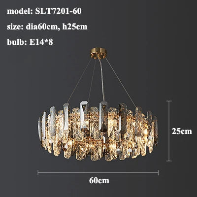 Lazzo Crystal Ceiling Chandelier.