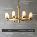 Moonshade Natural Marble Multi Light Chandelier.