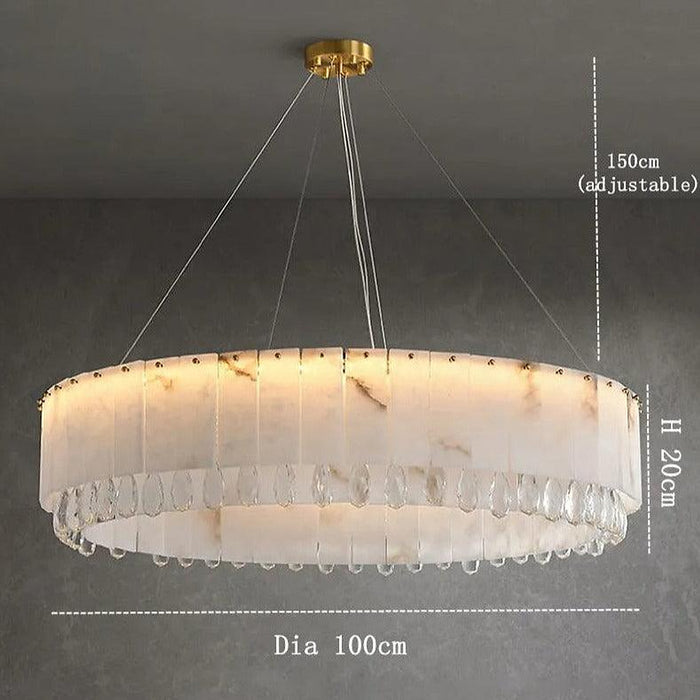 Marble & Crystal Modern Chandelier-DWHOME